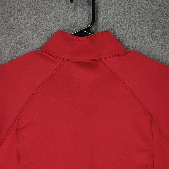 WA State Cougars 1/4 Zip Pullover XL Women Under Armour Red Wicking Breathable - Picture 12 of 14